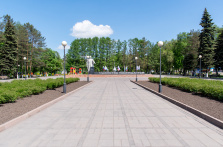 Фотография. Торжественное открытие мемориала «Мужеству посвящается» в Киселевске